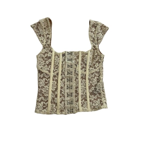 JGR & STN Freya Lace Corset in Off White - Picture 1 of 5